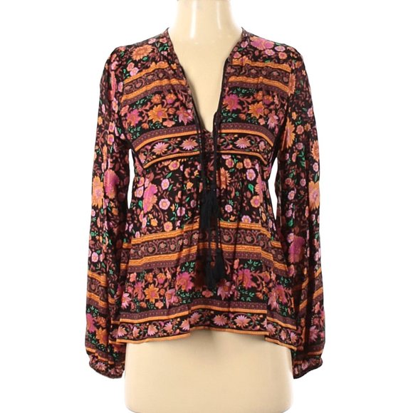 SOLD Spell Gypsy Coll FOLKTOWN WINTERGARDEN Blouse - Picture 2 of 4